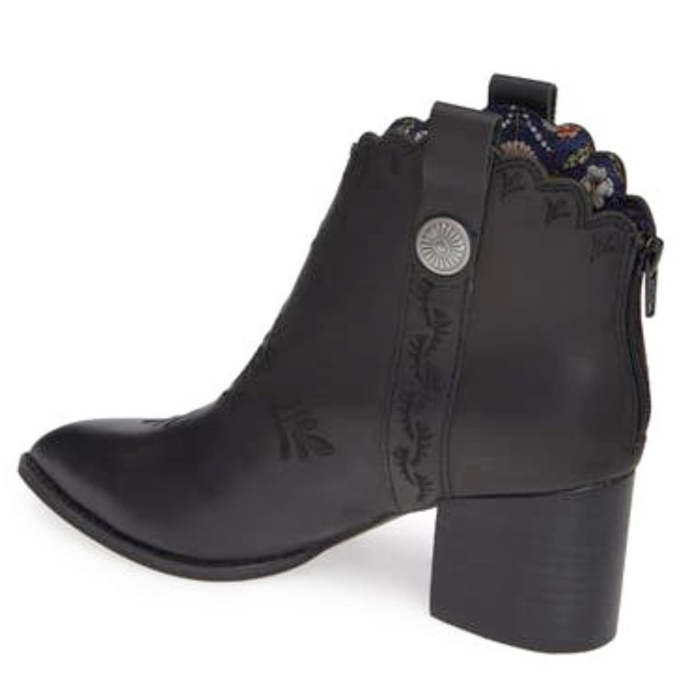 NEW Seychelles Women Habitat Embroidered Scalloped Above Ankle Dress Bootie - Picture 3 of 6